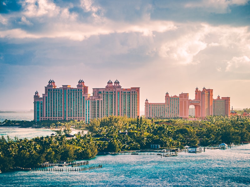 The Paradise Island skyline near Nassau